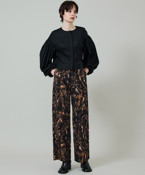 EBONY(エボニー)の「【EBONY/(エボニー)】ウールバルーンスリーブブラウス(シャツ/ブラウス・レディース・ブラック/ホワイト・2)」の21枚目の写真