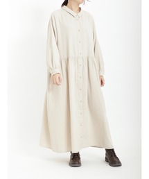 Samansa Mos2 | 【リサイクルヤーン】柄アソートシャツワンピース(シャツワンピース)