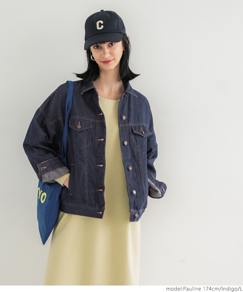 coca(coca)(コカ)の「ノンウォッシュデニムジャケット(デニムジャケット・レディース・インディゴブルー・M/L)」の8枚目の写真