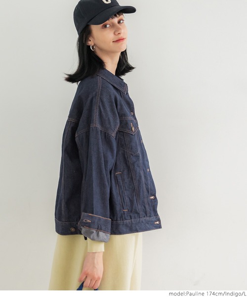 coca(coca)(コカ)の「ノンウォッシュデニムジャケット(デニムジャケット・レディース・インディゴブルー・M/L)」の11枚目の写真