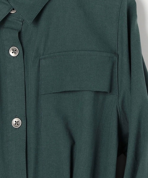 179/WG（イチナナキュウダブルジー）の「ギャザースリーブワンピース（ワンピース・レディース・ベージュ/グリーン/ブルー・MEDIUM）」の11枚目の写真