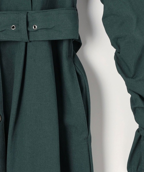 179/WG（イチナナキュウダブルジー）の「ギャザースリーブワンピース（ワンピース・レディース・ベージュ/グリーン/ブルー・MEDIUM）」の13枚目の写真