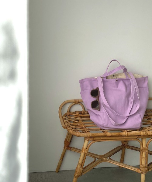 marjour（マージュール）の「2HANDLE TOTE BAG（トートバッグ・レディース・ライラック・FREE）」の2枚目の写真