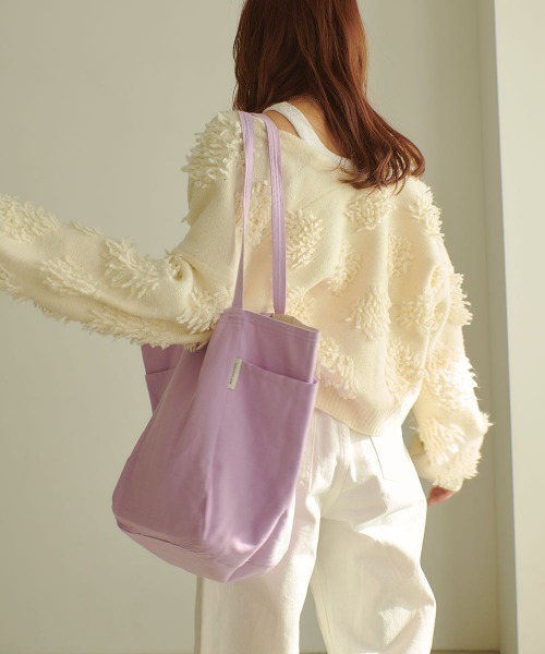 marjour（マージュール）の「2HANDLE TOTE BAG（トートバッグ・レディース・ライラック・FREE）」の4枚目の写真