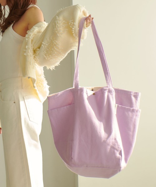 marjour（マージュール）の「2HANDLE TOTE BAG（トートバッグ・レディース・ライラック・FREE）」の10枚目の写真