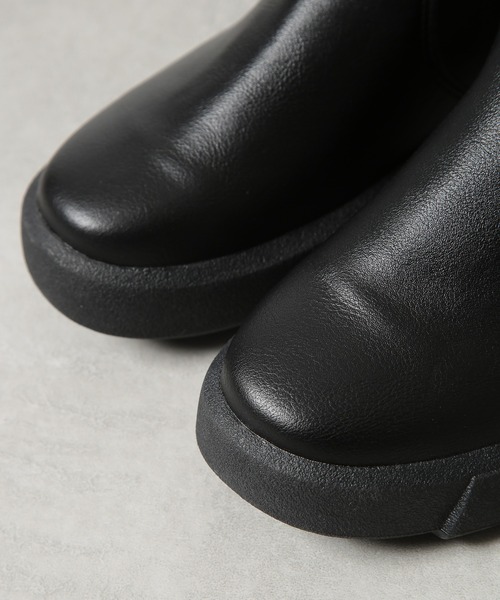 MAISON BREEZE(メゾンブリーズ)の「【MAISON BREEZE】チェルシーサイドゴアブーツ ショートブーツ KNF(ブーツ・レディース・ブラック/ブラウン・36/37/38)」の5枚目の写真