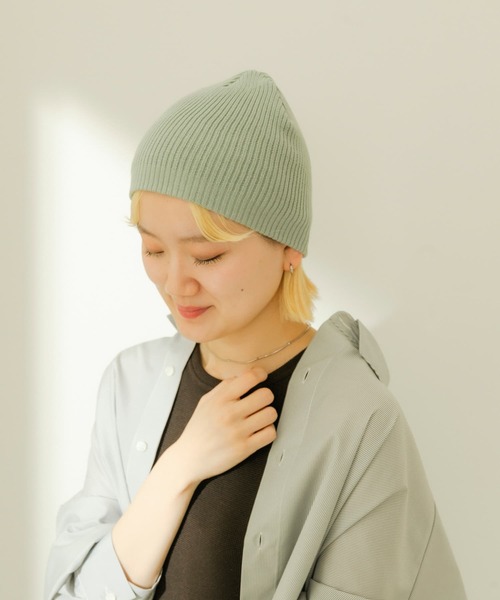 SMELLY（スメリー）の「リブニットビーニー（ニットキャップ/ビーニー・レディース・アイボリー/ブラック/チャコールグレー/ブルー系その他/オレンジ系その他・-/FREE）」の9枚目の写真