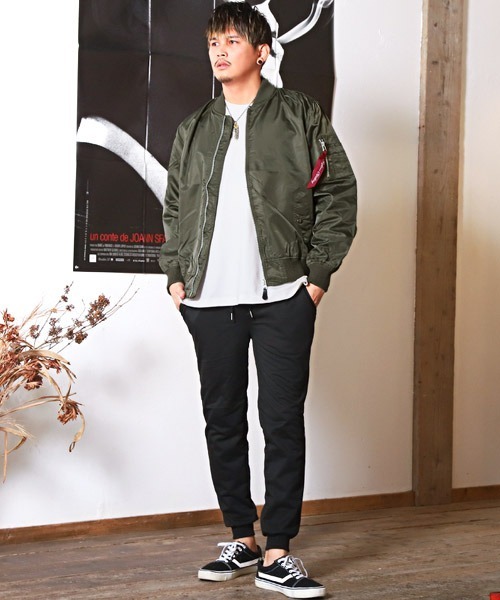 LUXSTYLE(ラグスタイル)の「ヘビーツイル裏タフタMA-1(MA-1・メンズ・ブラック/ホワイト/カーキ・L/XL/M)」の6枚目の写真
