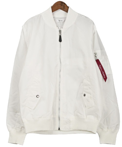 LUXSTYLE(ラグスタイル)の「ヘビーツイル裏タフタMA-1(MA-1・メンズ・ブラック/ホワイト/カーキ・L/XL/M)」の10枚目の写真