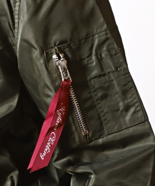 LUXSTYLE(ラグスタイル)の「ヘビーツイル裏タフタMA-1(MA-1・メンズ・ブラック/ホワイト/カーキ・L/XL/M)」の13枚目の写真