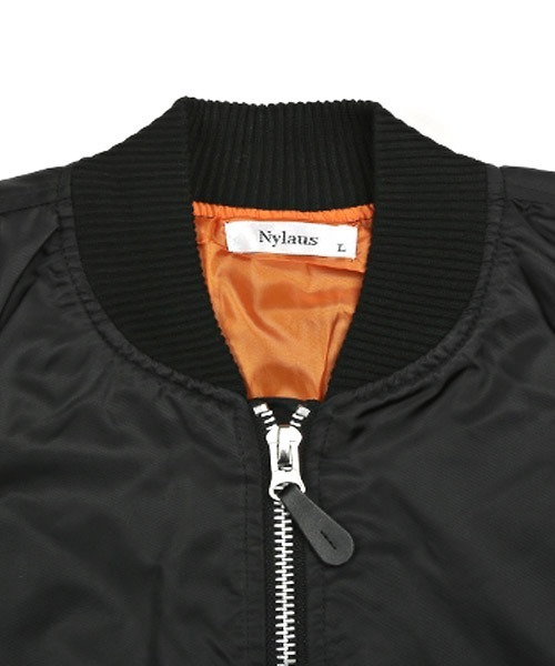 LUXSTYLE(ラグスタイル)の「ヘビーツイル裏タフタMA-1(MA-1・メンズ・ブラック/ホワイト/カーキ・L/XL/M)」の15枚目の写真