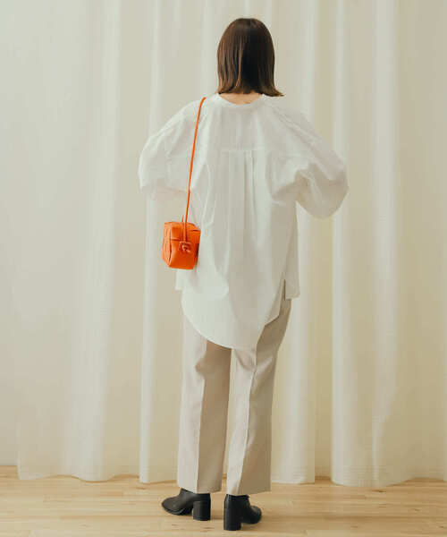 SENSE OF PLACE by URBAN RESEARCH（センスオブプレイスバイアーバンリサーチ）の「カラーコクーンスリーブシャツ（シャツ/ブラウス・レディース・オフホワイト/その他2/ブルー系その他/その他1/パープル系その他・ONE）」の11枚目の写真