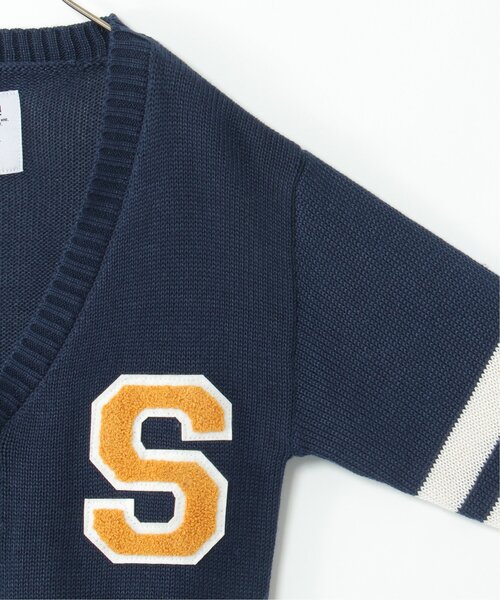 ikka（イッカ）の「カレッジニットカーディガン（120~160cm）（カーディガン/ボレロ・キッズ・ネイビー・120/150/140/160/130）」の4枚目の写真