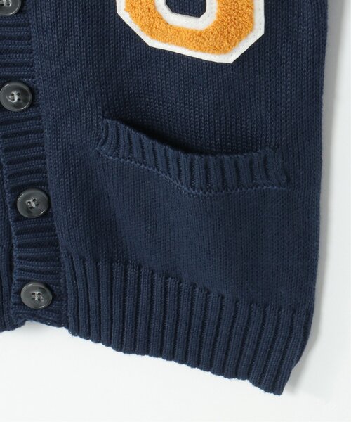 ikka（イッカ）の「カレッジニットカーディガン（120~160cm）（カーディガン/ボレロ・キッズ・ネイビー・120/150/140/160/130）」の9枚目の写真