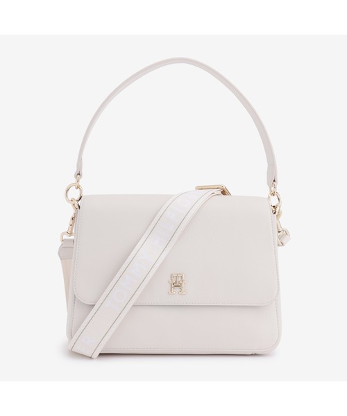 TOMMY HILFIGER（トミーヒルフィガー）の「ロゴテープショルダーバッグ（ショルダーバッグ・レディース・ネイビー/アイボリー・FREE）」の2枚目の写真