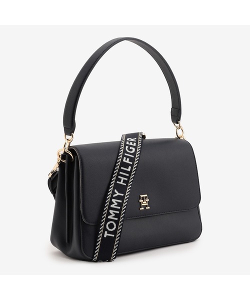 TOMMY HILFIGER（トミーヒルフィガー）の「ロゴテープショルダーバッグ（ショルダーバッグ・レディース・ネイビー/アイボリー・FREE）」の5枚目の写真