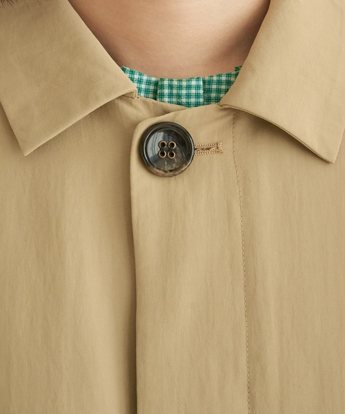 LBC（エルビーシー）の「【洗えるコート】ナイロンワッシャーステンカラーコート（ピーコート・レディース・ミント/ベージュ/グレー・M/L）」の19枚目の写真