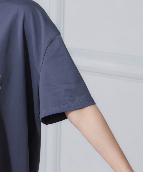 miclat(ミクラ)の「大きいサイズ miclatオリジナルプリントTシャツ(Tシャツ/カットソー・レディース・チャコールグレー/オフホワイト/グリーン系・L/3L/LL/5L/4L)」の21枚目の写真