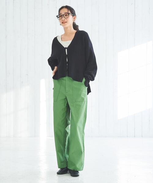 coen（コーエン）の「スクエアリブタンクトップ（タンクトップ・レディース・オリーブ/オフホワイト/ブラック/ロイヤルブルー・M/L）」の22枚目の写真