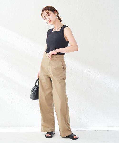 coen（コーエン）の「スクエアリブタンクトップ（タンクトップ・レディース・オリーブ/オフホワイト/ブラック/ロイヤルブルー・M/L）」の15枚目の写真