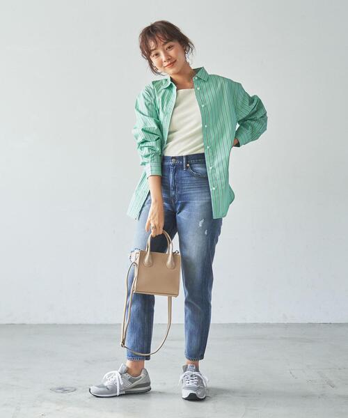 coen（コーエン）の「スクエアリブタンクトップ（タンクトップ・レディース・オリーブ/オフホワイト/ブラック/ロイヤルブルー・M/L）」の8枚目の写真