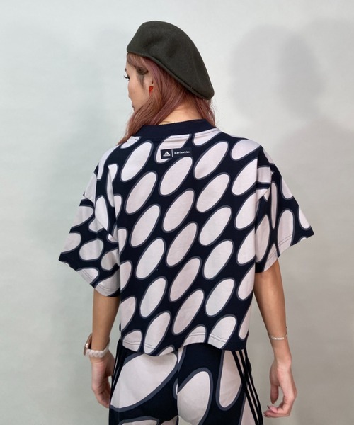 adidas/アディダス Marimekko（マリメッコ）コラボアイテム 総柄/ロゴT