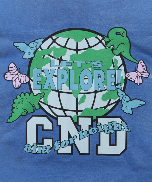 Candy Stripper（キャンディストリッパー）の「LET'S EXPLORE! BIGBIG Tシャツ（Tシャツ/カットソー・レディース・オフホワイト/グリーン/ブラック/ブルー・2）」の15枚目の写真