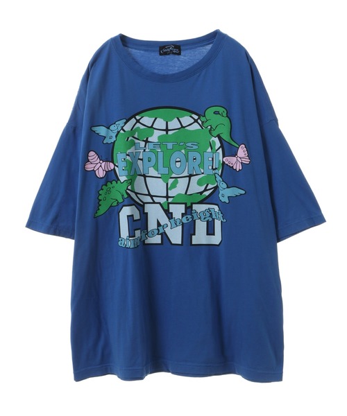 Candy Stripper（キャンディストリッパー）の「LET'S EXPLORE! BIGBIG Tシャツ（Tシャツ/カットソー・レディース・オフホワイト/グリーン/ブラック/ブルー・2）」の22枚目の写真