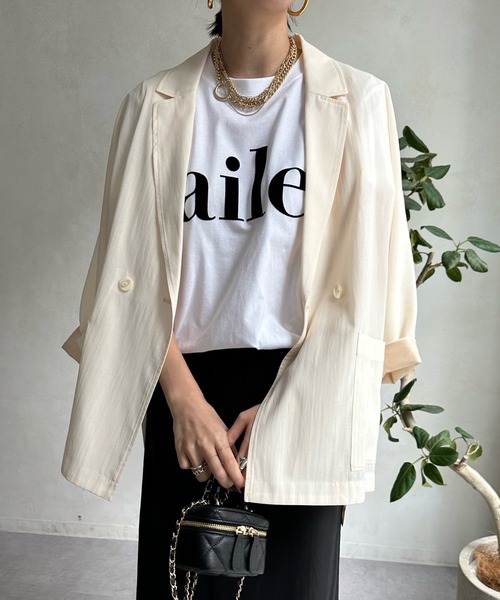 m*i様 DouDou ホワイト シースルー ジャケット m*i様 DouDou ホワイト シースルー ジャケット m*i様 DouDou