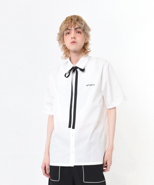 MILKBOY（ミルクボーイ）の「LOGO RIBBON シャツ（シャツ