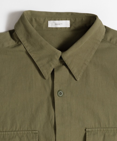 MUHET(ミュエータ)の「ミリタリーシャツ(シャツ/ブラウス・レディース・イエロー/ネイビー/カーキ・MEDIUM/X-LARGE)」の9枚目の写真