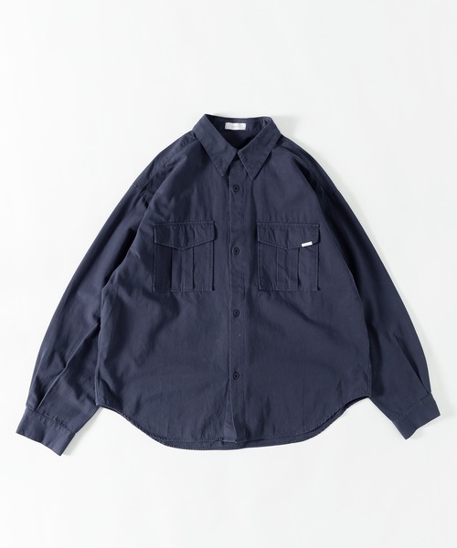 MUHET(ミュエータ)の「ミリタリーシャツ(シャツ/ブラウス・レディース・イエロー/ネイビー/カーキ・MEDIUM/X-LARGE)」の4枚目の写真
