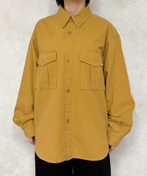 MUHET(ミュエータ)の「ミリタリーシャツ(シャツ/ブラウス・レディース・イエロー/ネイビー/カーキ・MEDIUM/X-LARGE)」の15枚目の写真