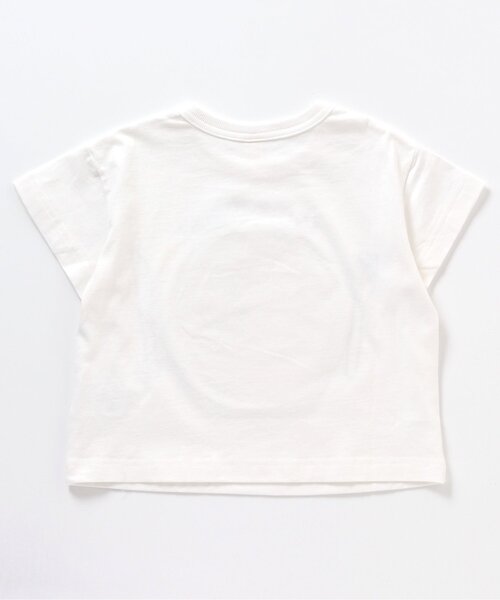 apres les cours（アプレレクール）の「スパンコールきょうりゅう・食べ物Tシャツ（Tシャツ/カットソー・キッズ・オフホワイト/チャコール・80/110/130/100/120/90）」の9枚目の写真