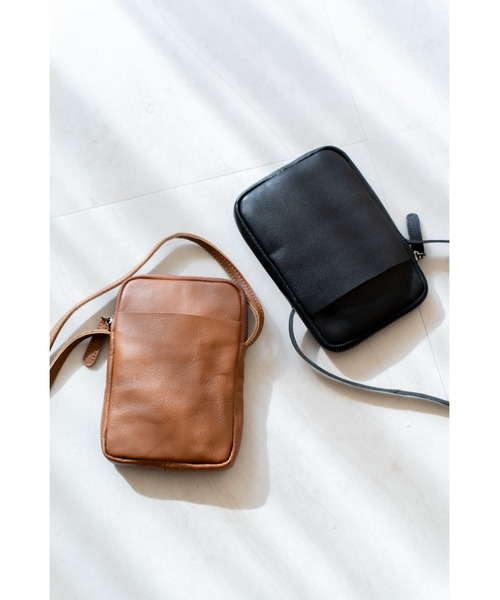 DEVICE（デバイス）の「本革 財布 ショルダー バッグ（ショルダーバッグ・レディース・ブラック/キャメル・FREE）」の7枚目の写真