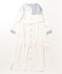 sandy | 【sandy】ストライブパッチワーククルーネックワンピース(ワンピース)