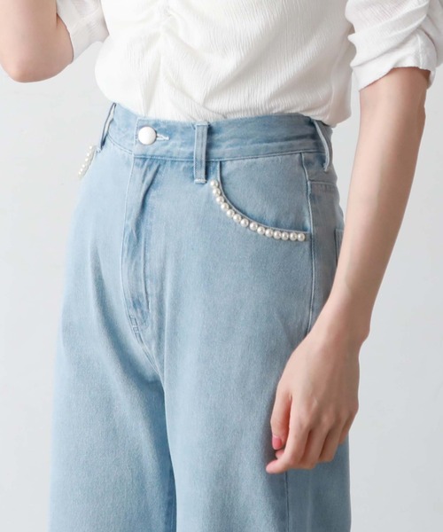 archives(アルシーヴ)の「パールポケットデニム(デニムパンツ・レディース・サックスブルー/ブルー・SMALL/MEDIUM)」の13枚目の写真