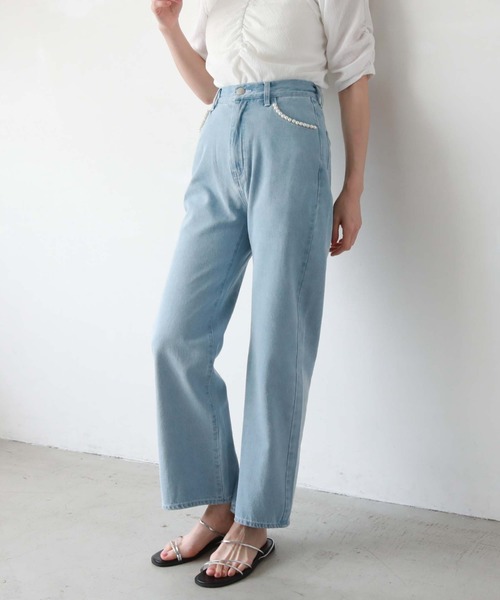 archives(アルシーヴ)の「パールポケットデニム(デニムパンツ・レディース・サックスブルー/ブルー・SMALL/MEDIUM)」の20枚目の写真