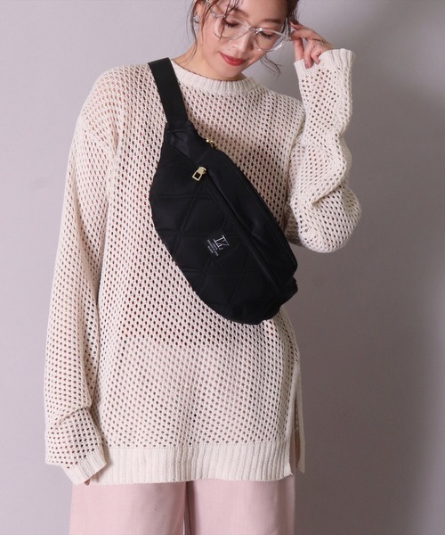 LIZDAYS（リズデイズ）の「(LF)【LIZDAYS】キルティング ナイロン ボディバッグ（ボディバッグ/ウエストポーチ・レディース・ベージュ/ダークグレー/ブラック・ONE SIZE）」の18枚目の写真