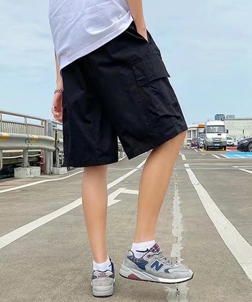 Anchor Smith(アンカー スミス)の「カーゴタックワイドハーフパンツ(カーゴパンツ・メンズ・ベージュ/ブラック/カーキ・M/L/S)」の19枚目の写真