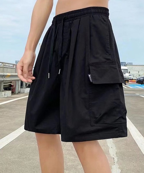 Anchor Smith(アンカー スミス)の「カーゴタックワイドハーフパンツ(カーゴパンツ・メンズ・ベージュ/ブラック/カーキ・M/L/S)」の16枚目の写真