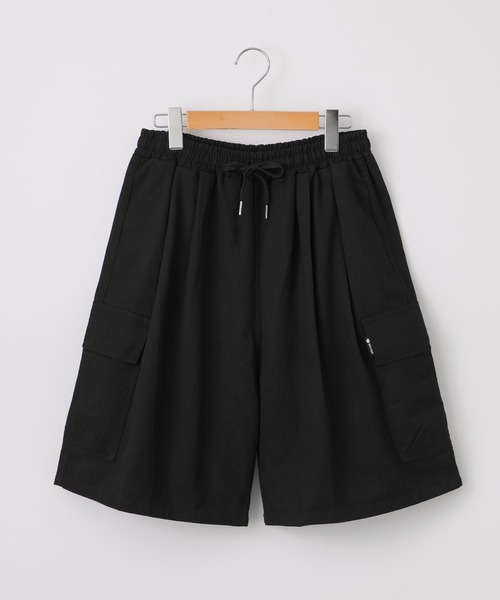 Anchor Smith(アンカー スミス)の「カーゴタックワイドハーフパンツ(カーゴパンツ・メンズ・ベージュ/ブラック/カーキ・M/L/S)」の4枚目の写真