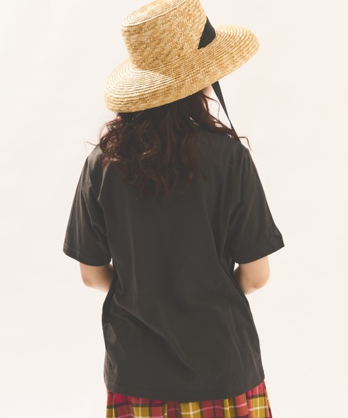 MERLOT(メルロー)の「フラワープリントT(Tシャツ/カットソー・レディース・ホワイト/ブラック・FREE)」の16枚目の写真