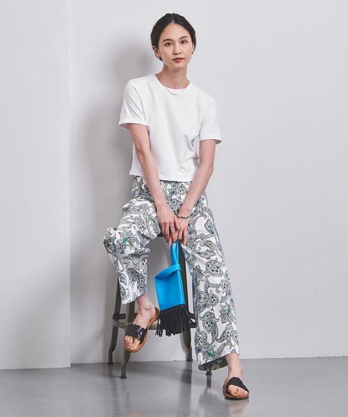 UNITED ARROWS（ユナイテッドアローズ）の「コットン ショートTシャツ（Tシャツ/カットソー・レディース・ブラック/ホワイト/ライトピンク/ダークグレー・FREE）」の14枚目の写真