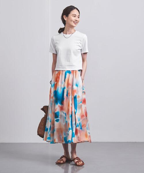 UNITED ARROWS（ユナイテッドアローズ）の「コットン ショートTシャツ（Tシャツ/カットソー・レディース・ブラック/ホワイト/ライトピンク/ダークグレー・FREE）」の15枚目の写真