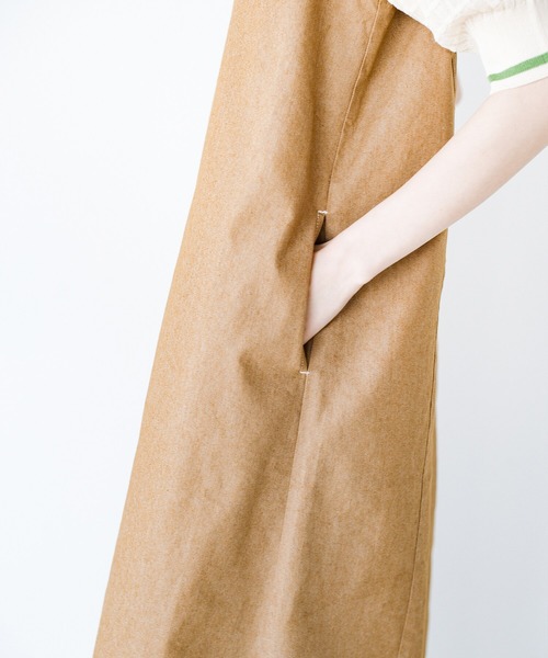 haco!（ハコ）の「後ろ姿にドキッ！ハートステッチがそっと背中を押してくれるワンピース haco! FACTORY with ah(attach heart)!（ワンピース・レディース・キャメル/ネイビー・MEDIUM/X-LARGE/LARGE/SMALL）」の10枚目の写真
