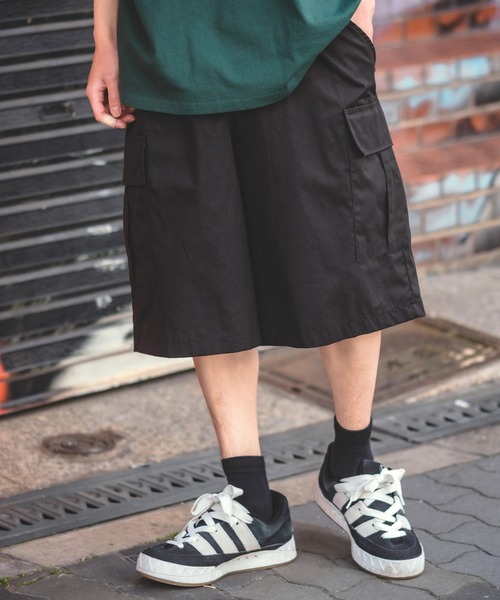 improves（インプローブス）の「ワイド カーゴ ショートパンツ（カーゴパンツ・メンズ・ホワイト/ベージュ/ブラック/カーキ・FREE）」の10枚目の写真