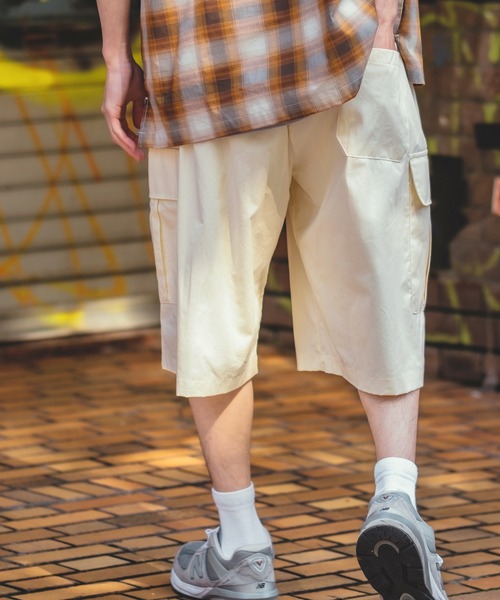 improves（インプローブス）の「ワイド カーゴ ショートパンツ（カーゴパンツ・メンズ・ホワイト/ベージュ/ブラック/カーキ・FREE）」の8枚目の写真