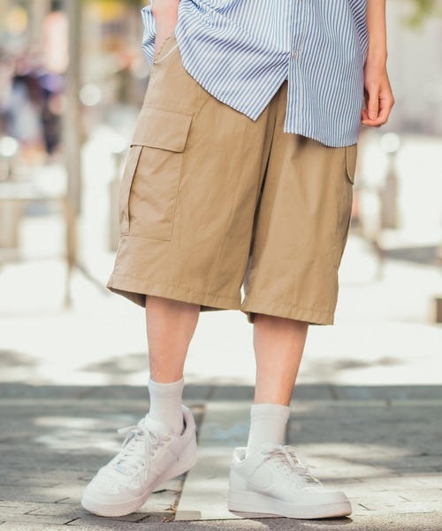 improves（インプローブス）の「ワイド カーゴ ショートパンツ（カーゴパンツ・メンズ・ホワイト/ベージュ/ブラック/カーキ・FREE）」の16枚目の写真