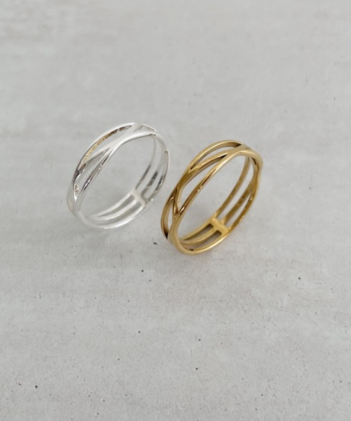 thank U more(サンキューモア)の「金属アレルギー対応 【サージカルステンレス316L】キャッツアイ カッティング リング(リング・レディース・シルバー/ゴールド・9/11/13)」の9枚目の写真